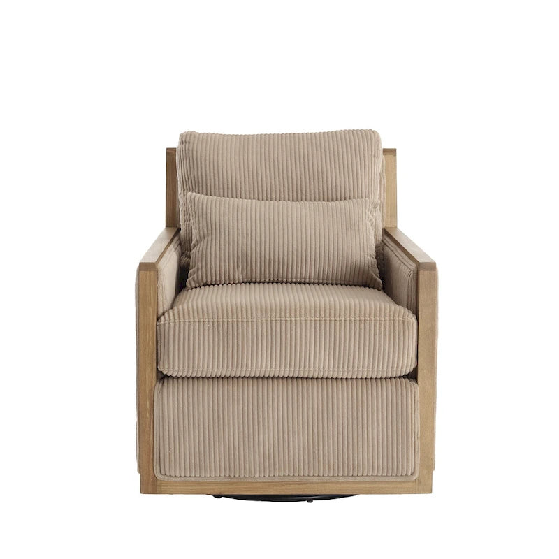 Camel Modern 26.8 Swivel Barrel Chair-11