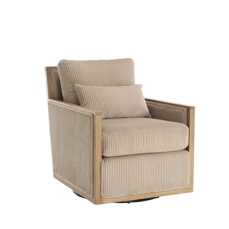 Camel Modern 26.8 Swivel Barrel Chair-12