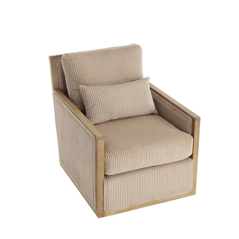 Camel Modern 26.8 Swivel Barrel Chair-13