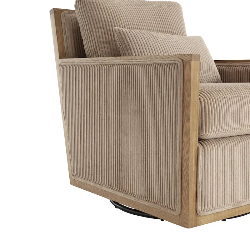 Camel Modern 26.8 Swivel Barrel Chair-20