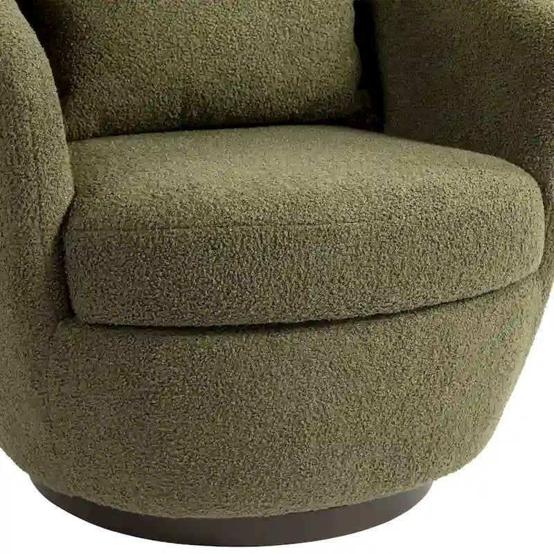 Upholstered Swivel Barrel Armchair with Storage Modern Living Room Side Chair for Bedroom/Office/Reading Spaces-7