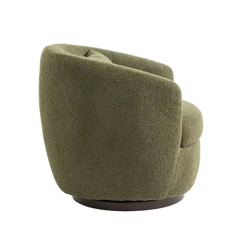Upholstered Swivel Barrel Armchair with Storage Modern Living Room Side Chair for Bedroom/Office/Reading Spaces-10