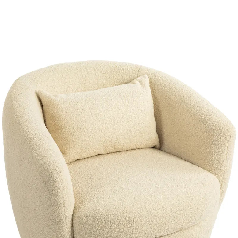 Upholstered Swivel Barrel Armchair with Storage Modern Living Room Side Chair for Bedroom/Office/Reading Spaces-26