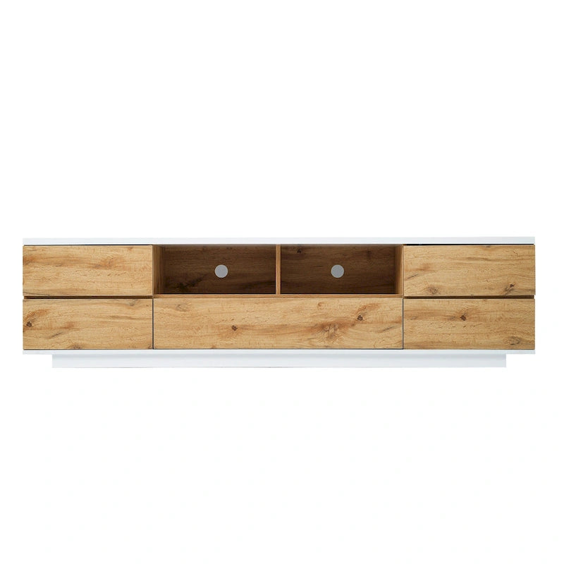 Adley 80-Inch Modern TV Stand with Concealed Storage by GDFStudio-7