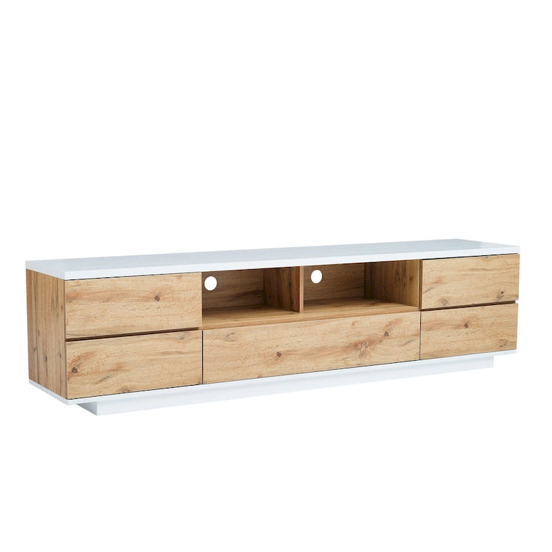 Adley 80-Inch Modern TV Stand with Concealed Storage by GDFStudio-8