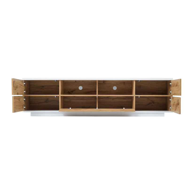 Adley 80-Inch Modern TV Stand with Concealed Storage by GDFStudio-10