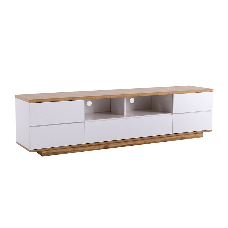 Adley 80-Inch Modern TV Stand with Concealed Storage by GDFStudio-21