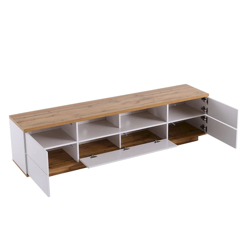 Adley 80-Inch Modern TV Stand with Concealed Storage by GDFStudio-22