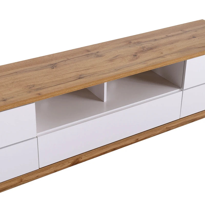 Adley 80-Inch Modern TV Stand with Concealed Storage by GDFStudio-26
