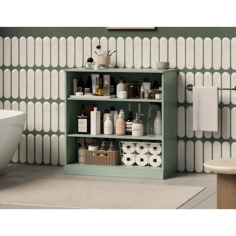 Palace Imports 100% Solid Wood 32 Bathroom Cabinet with Adjustable Shelves-32