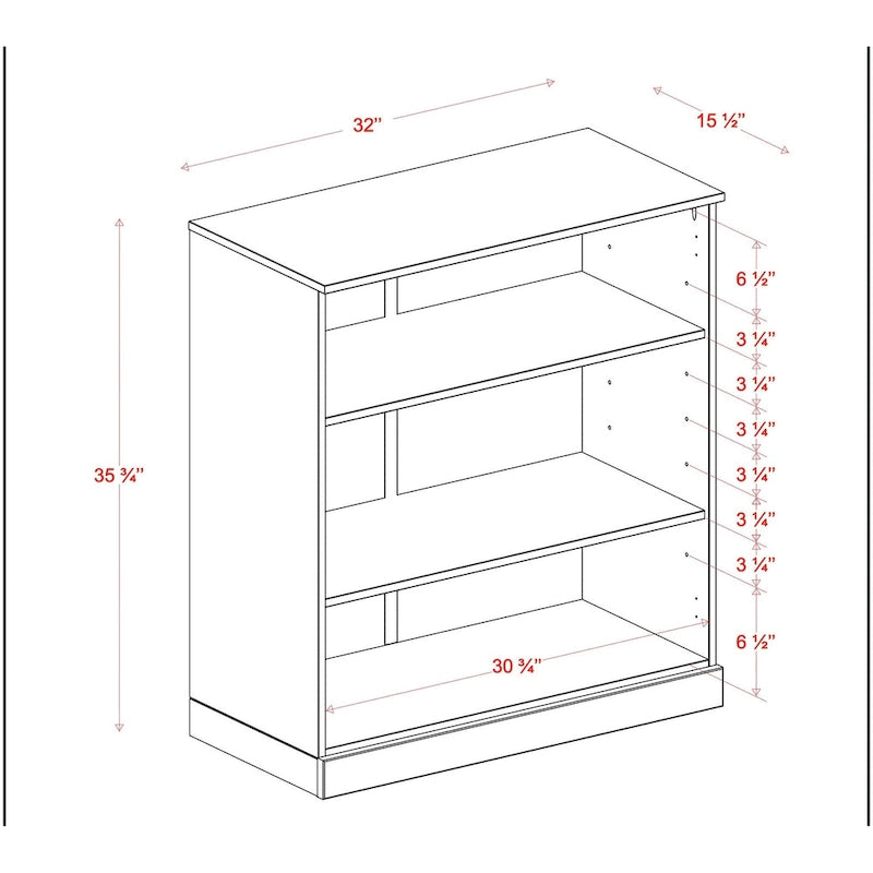Palace Imports 100% Solid Wood 32 Bathroom Cabinet with Adjustable Shelves-5
