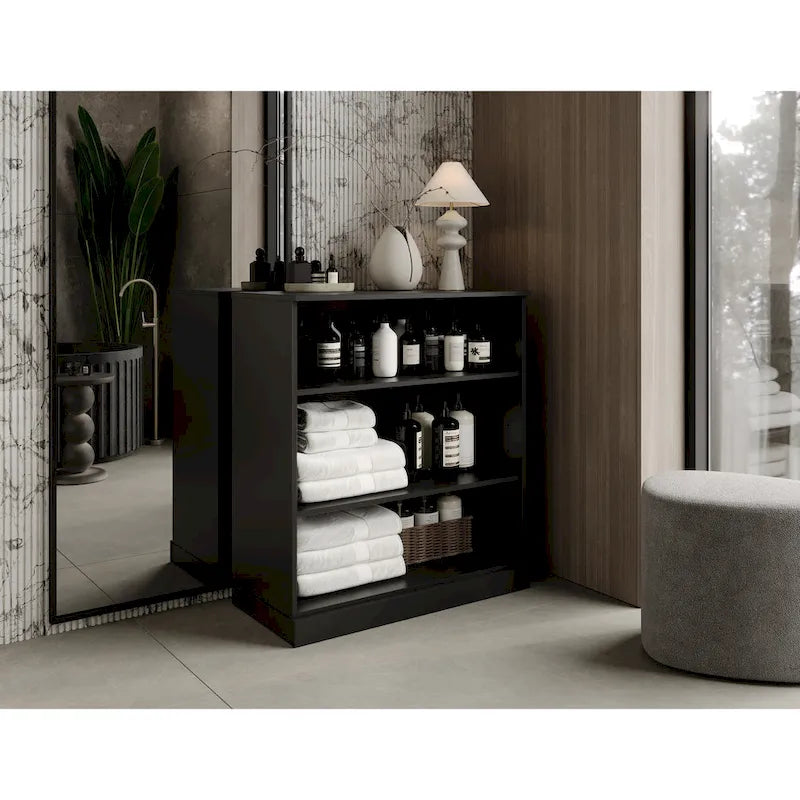 Palace Imports 100% Solid Wood 32 Bathroom Cabinet with Adjustable Shelves-8