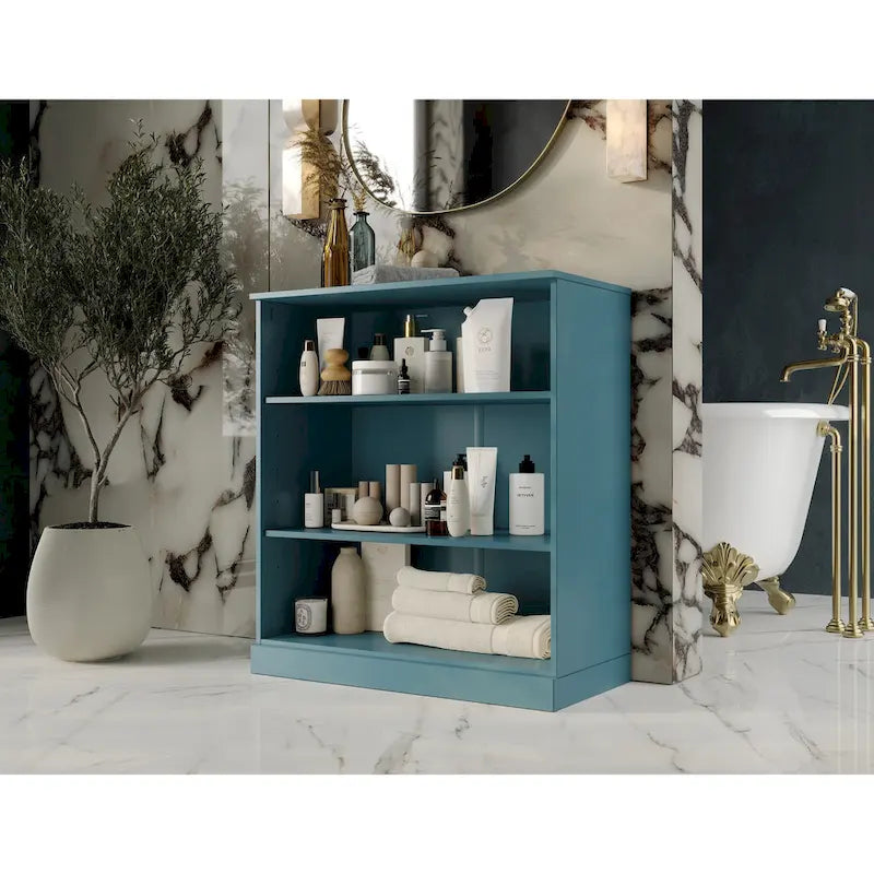 Palace Imports 100% Solid Wood 32 Bathroom Cabinet with Adjustable Shelves-9