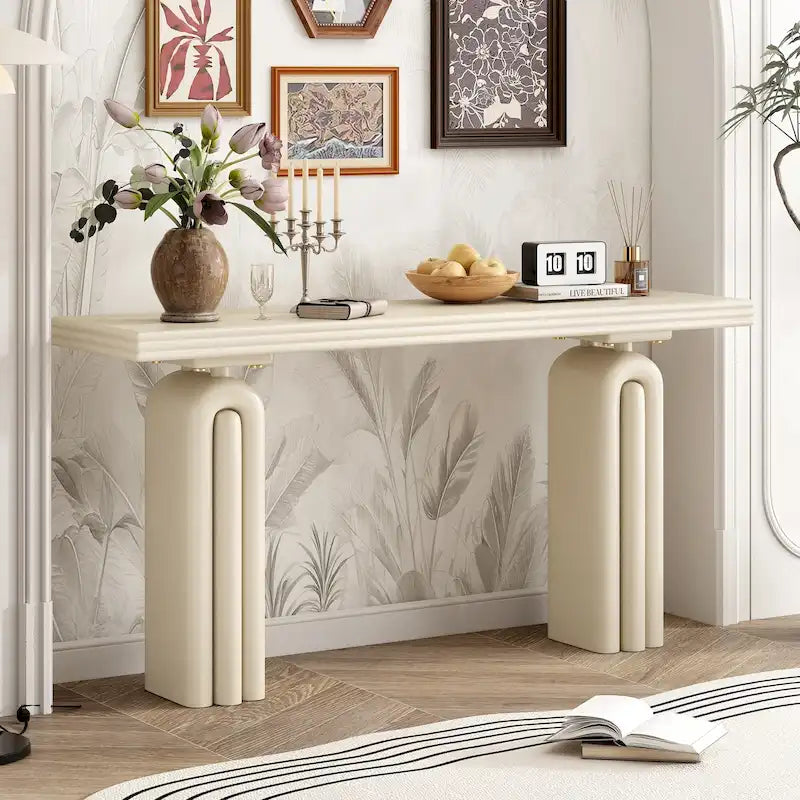 60 Long Console Table Entryway Accent Table for Living Room Hallway-18