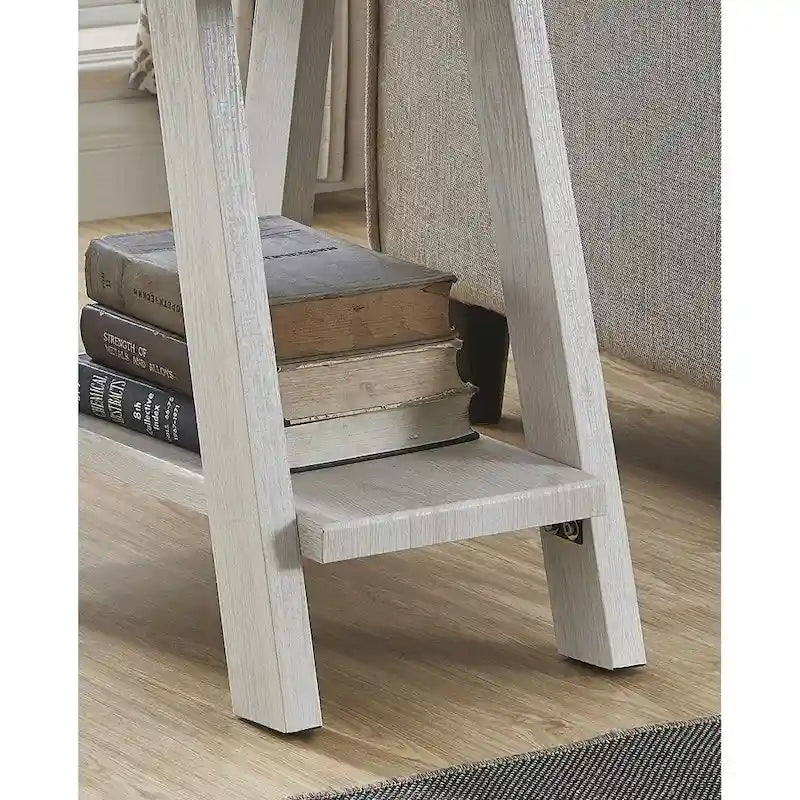 23.5 Modern Rectangular Side Table with Storage Shelf and Wide-angled Legs-5