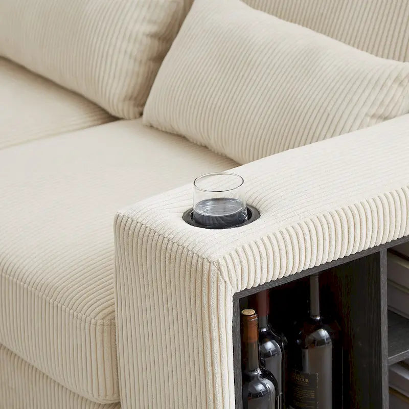 102.75 Corduroy L-Shaped Modular Sectional Sofa with Storage-33