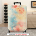 1-Piece Floral Abstract Watercolor Art Travel  Suitcase Luggage Cover, Stretch Protective Sleeve