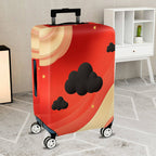 1-Piece Abstract Cosmic Starry Cloud Vibrant  Suitcase Luggage Cover, Stretch Protective Sleeve