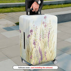 1-Piece Retro Floral Pastoral Wildflower Landscape Nature  Suitcase Luggage Cover, Stretch Protective Sleeve