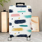 1-Piece Abstract Colorful Brushstroke Artistic Pattern  Suitcase Luggage Cover, Stretch Protective Sleeve