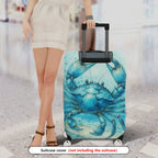 1-Piece Crab Ocean Artistic Graphic Stylish  Suitcase Luggage Cover, Stretch Protective Sleeve