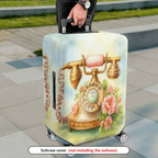 1-Piece Vintage Floral Retro Artistic Decorative  Suitcase Luggage Cover, Stretch Protective Sleeve