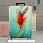 1-Piece Abstract Floral Artistic Colorful Elegant Vibrant  Suitcase Luggage Cover, Stretch Protective Sleeve