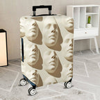 1-Piece Abstract Artistic Beige Elegant Modern Unique  Suitcase Luggage Cover, Stretch Protective Sleeve