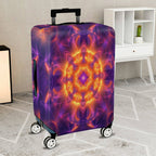 1-Piece Abstract Colorful Mandala Artistic Vibrant Lively  Suitcase Luggage Cover, Stretch Protective Sleeve