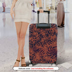 1-Piece Abstract Botanical Tropical Nature Floral Chic  Suitcase Luggage Cover, Stretch Protective Sleeve