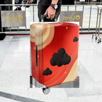 1-Piece Abstract Cosmic Starry Cloud Vibrant  Suitcase Luggage Cover, Stretch Protective Sleeve