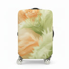 1-Piece Abstract Feather Pattern Pastel Art Style Vibrant  Suitcase Luggage Cover, Stretch Protective Sleeve