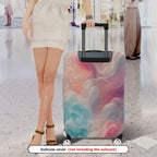 1-Piece Abstract Colorful Cloud Pattern  Suitcase Luggage Cover, Stretch Protective Sleeve