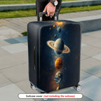 1-Piece Outer Space Planet Universe Galaxy Saturn Earth  Suitcase Luggage Cover, Stretch Protective Sleeve