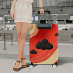 1-Piece Abstract Cosmic Starry Cloud Vibrant  Suitcase Luggage Cover, Stretch Protective Sleeve