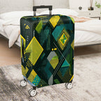 1-Piece Abstract Geometric Colorful Trendy Modern Artistic  Suitcase Luggage Cover, Stretch Protective Sleeve