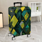 1-Piece Abstract Geometric Colorful Trendy Modern Artistic  Suitcase Luggage Cover, Stretch Protective Sleeve