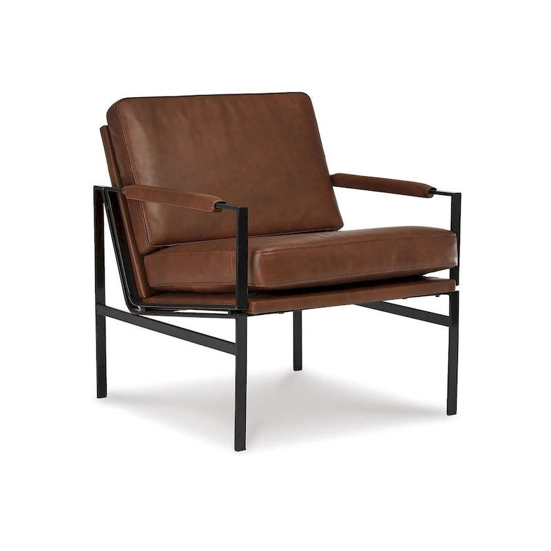 Signature Design by Ashley Puckman Mid Century Modern Leather Accent Chair - 29 W x 31.5 D x 34.25 H-18
