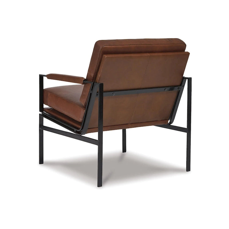 Signature Design by Ashley Puckman Mid Century Modern Leather Accent Chair - 29 W x 31.5 D x 34.25 H-6
