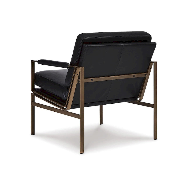 Signature Design by Ashley Puckman Mid Century Modern Leather Accent Chair - 29 W x 31.5 D x 34.25 H-14