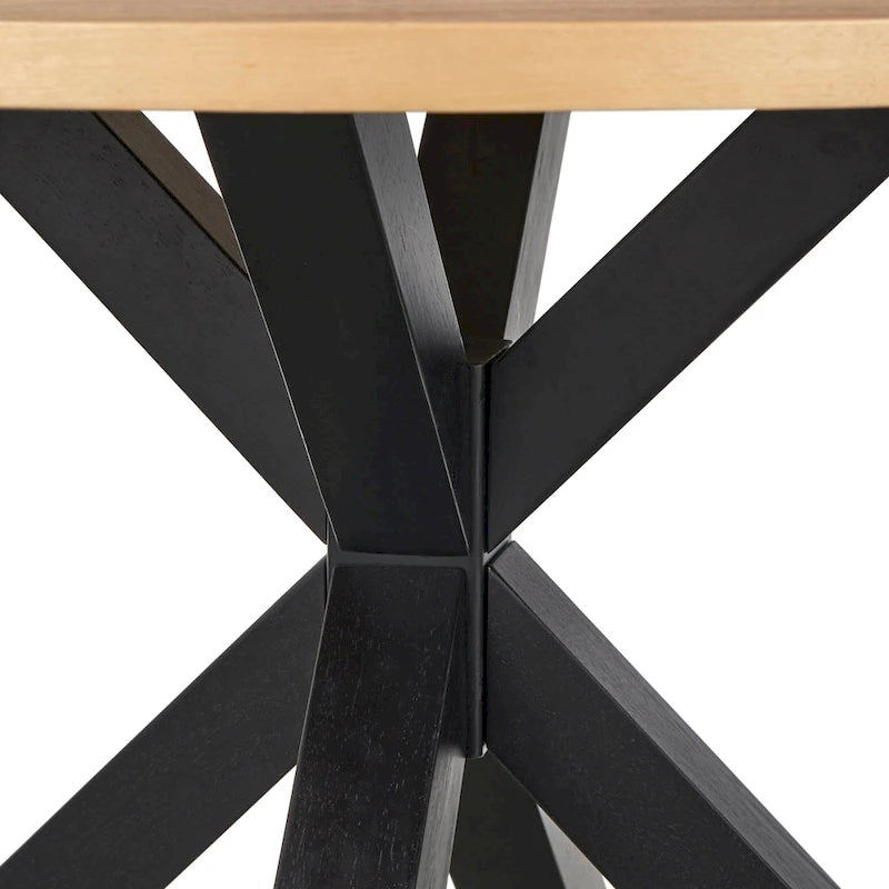 Lifestorey Gilcrest Cross Pedestal Dining Table-3