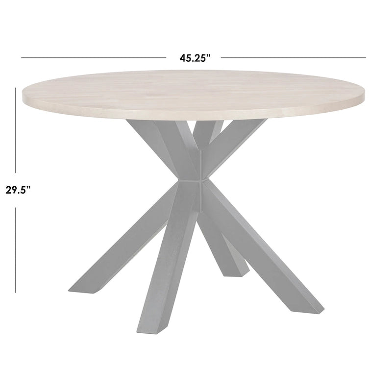 Lifestorey Gilcrest Cross Pedestal Dining Table-7