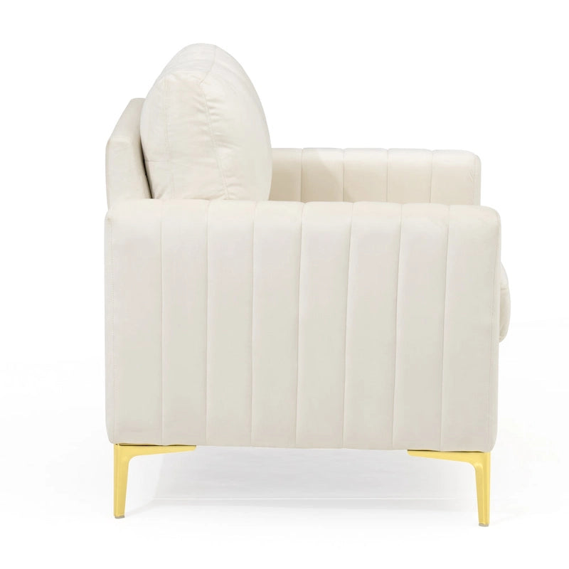 Pellebant Modern Upholstered Accent Armchair Club Chair-9