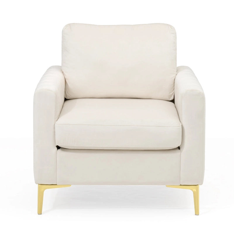 Pellebant Modern Upholstered Accent Armchair Club Chair-10