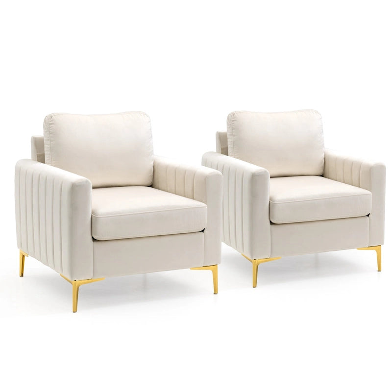 Pellebant Modern Upholstered Accent Armchair Club Chair-15