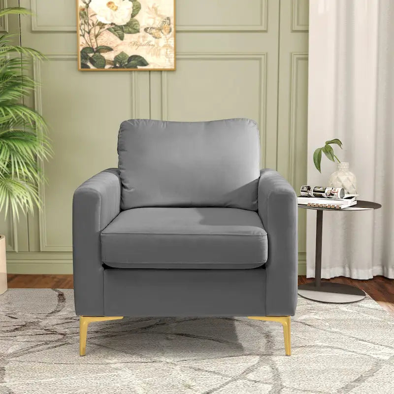 Pellebant Modern Upholstered Accent Armchair Club Chair-20