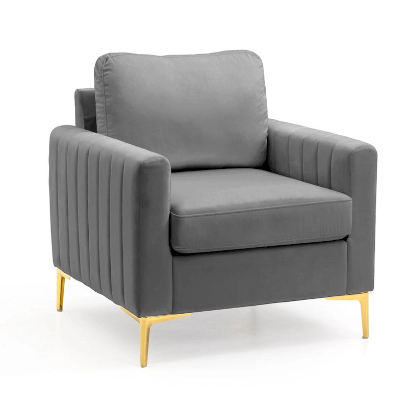 Pellebant Modern Upholstered Accent Armchair Club Chair-32