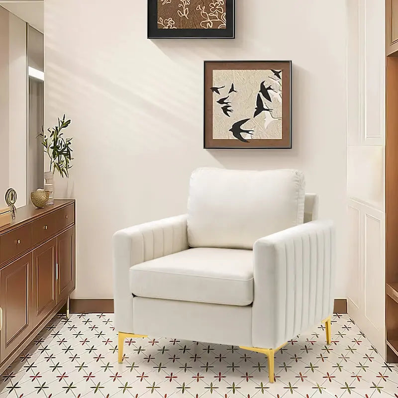 Pellebant Modern Upholstered Accent Armchair Club Chair-34