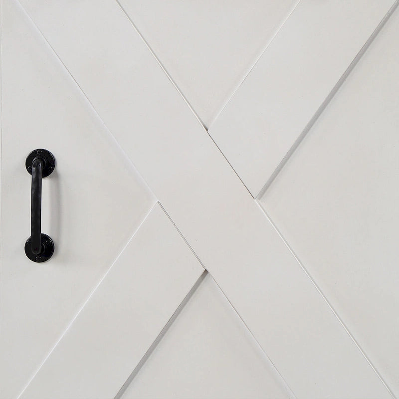 Bridgevine Home 66 inch Electric Fireplace TV Stand for TVs up to 80 inches, White Finish-7