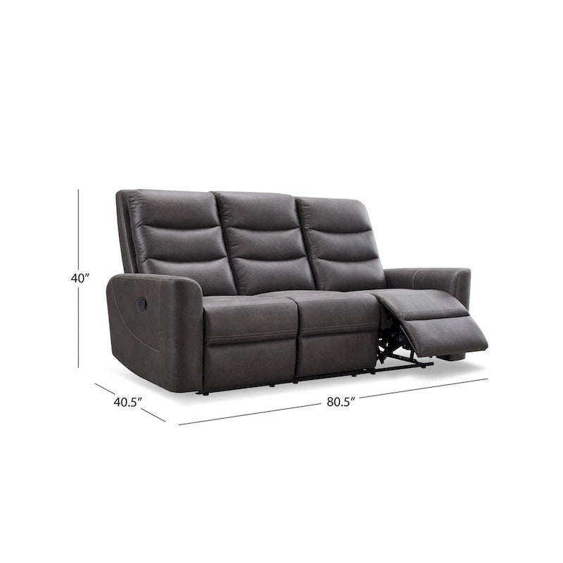 Abbyson Ford Fabric Manual Reclining Sofa-12